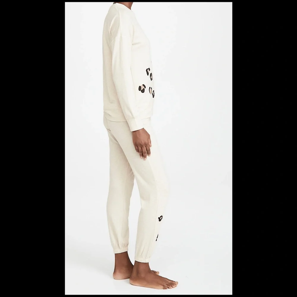 NWT Emerson Road Brushed Butter Leopard PJ Set - Size XS